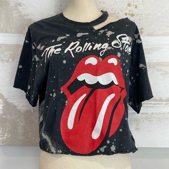 Rolling Stones Distressed Graphic T-Shirt - Picture 1 of 4